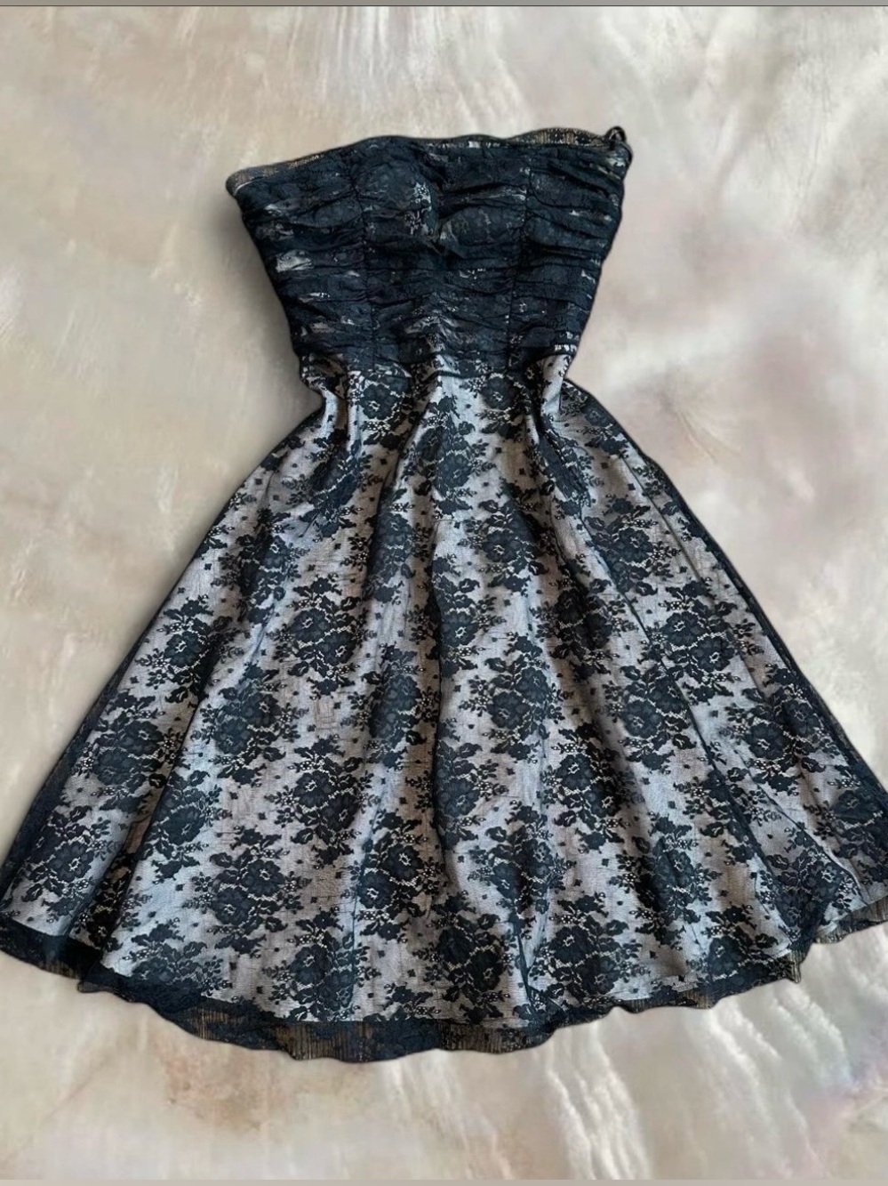Vintage Y2K Moda International Strapless Dress